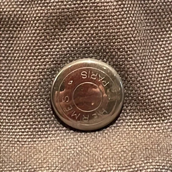 Hermes Grey Mini Tote Stripe Handle Handbag - Picture 4 of 16